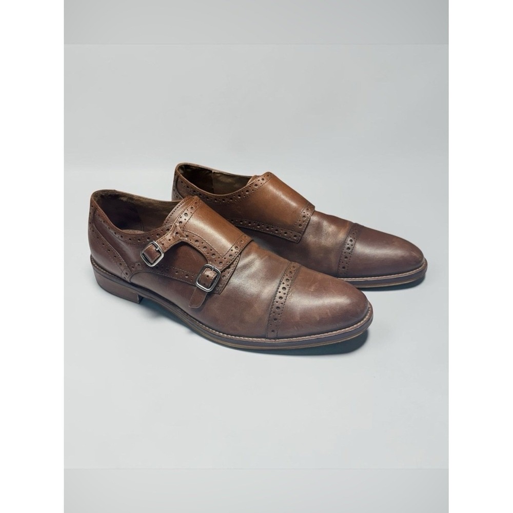 Johnston & Murphy 1850 Leather Double Monk Strap Loafers‎ Dress Shoes Size 12